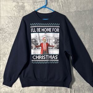 Donald Trump White House Christmas Crew Neck Sweatshirt Size XL
